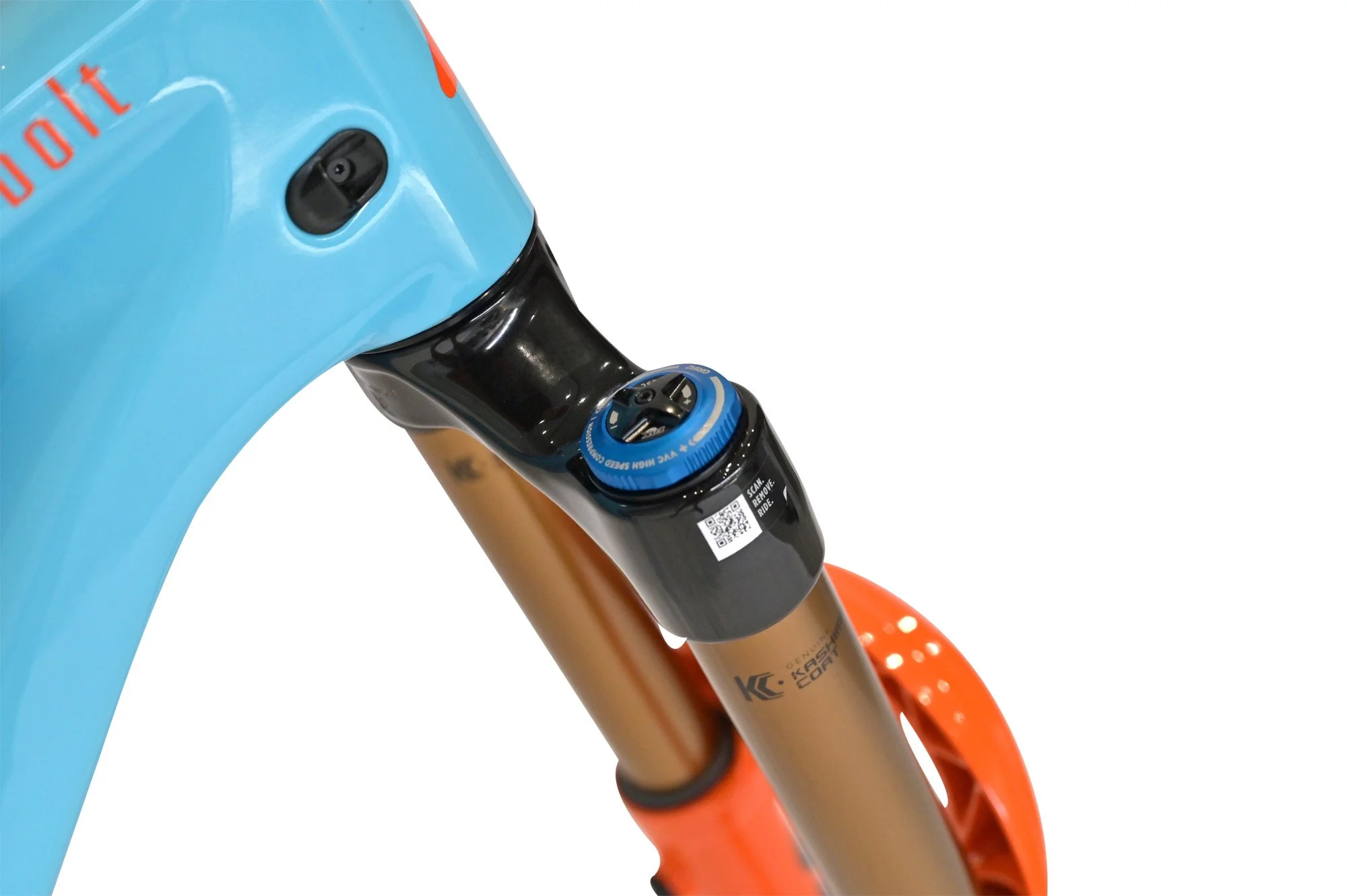LIOS Thunderbolt Frame (Blue) plus Fox X2 & 38 Factory Bundle for